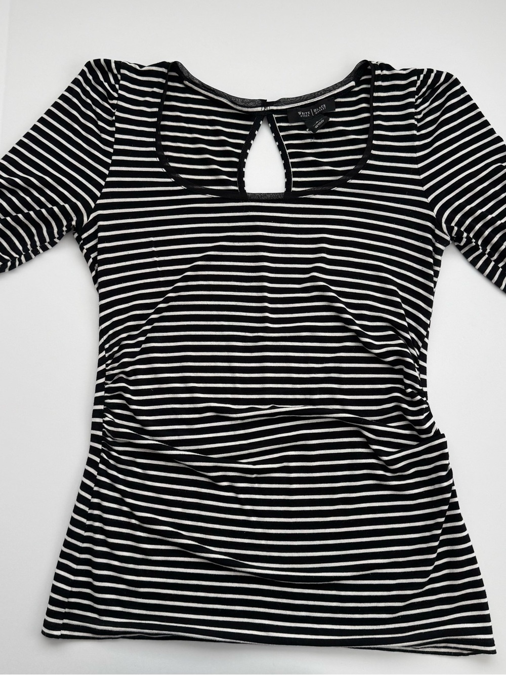 White House Black Market Women's Knit Scoop Neck Pullover Stretch Top Size S